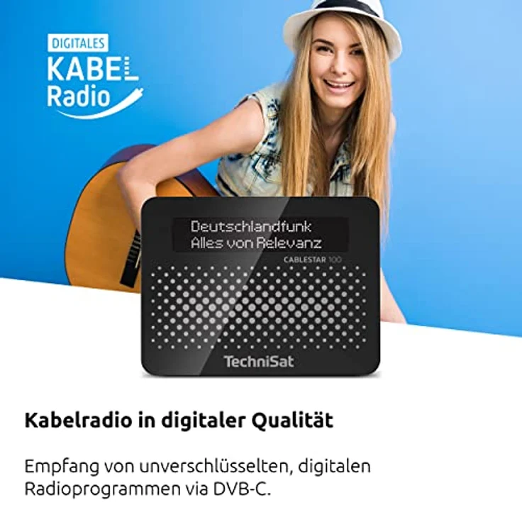 TechniSat CABLESTAR 100 Digitalradio Adapter (für unverschlüsselte digitale Radioprogramme via Kabelnetz) schwarz – Bild 3