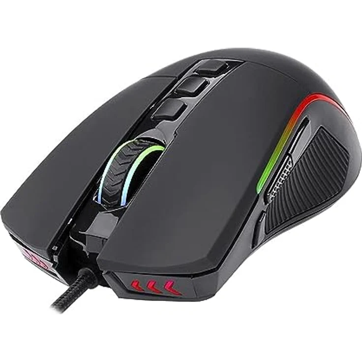 Redragon Lonewolf 2 Gaming-Maus, 32000 DPI, RGB-Beleuchtung, Schwarz, mit Teflonfüßen und 7 Beleuchtungsmodi – Bild 4