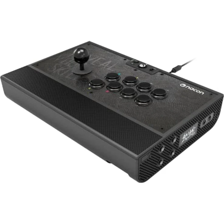 Nacon Gaming Daija Arcade Stick, professioneller Gaming Controller für Xbox und PC, Schwarz, anpassbar mit strukturierter Handballenauflage und Tastenverriegelung – Bild 3