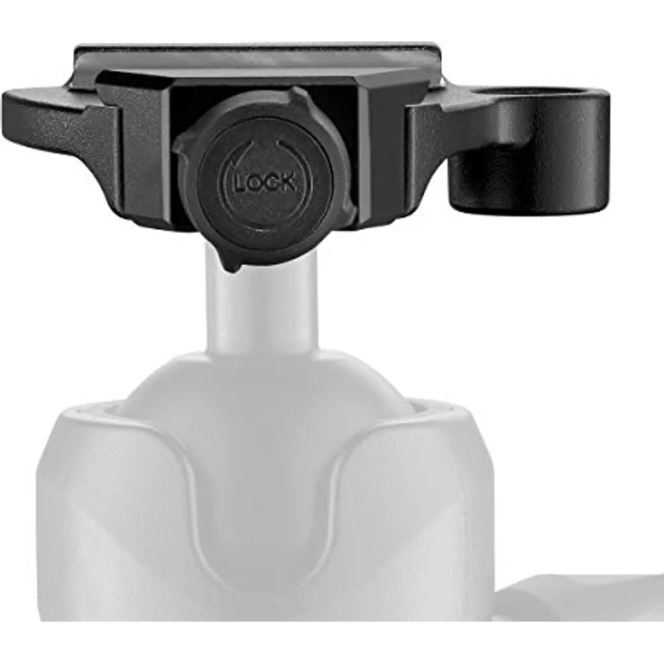 Manfrotto MSQ6T Traveler Top Lock Schnellwechseladapter - Arca-kompatible Plattenvorrichtung für Befree Stative, perfekt für Manfrotto 494 und 496 Kugelköpfe- kompakt und leicht - Aluminium – Bild 4