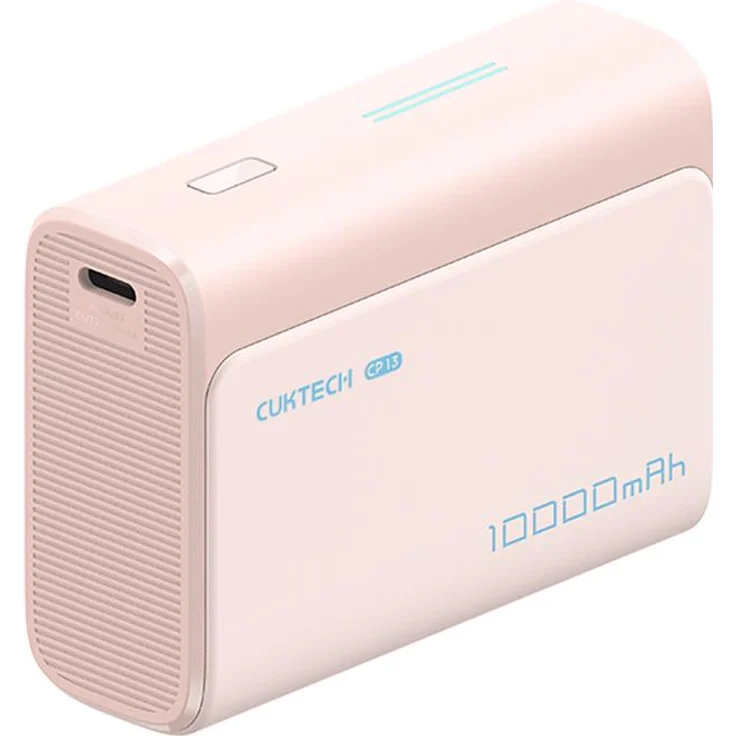 Cuktech CP13 30W Powerbank 10000mAh, USB-C & USB-A Anschlüsse, pink