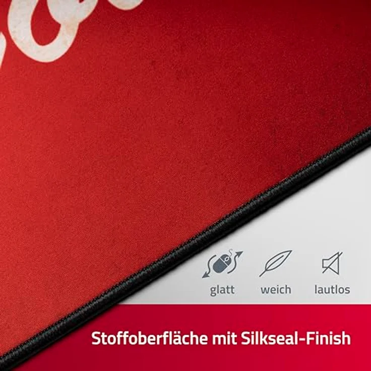 DEVplus Fallout XXL Mousepad Nuka Girl, Mausmatte 80 x 35 cm mit rutschfester Gummirückseite, offiziell lizenziert von Bethesda – Bild 3