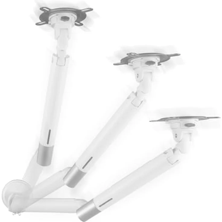 One For All Design Universal-Einzelmonitorarm (DM7120) Weiss, Monitorhalterung für Bildschirme von 13 bis 35 Zoll, 9 kg Tragkraft, Kabelmanagementsystem – Bild 5