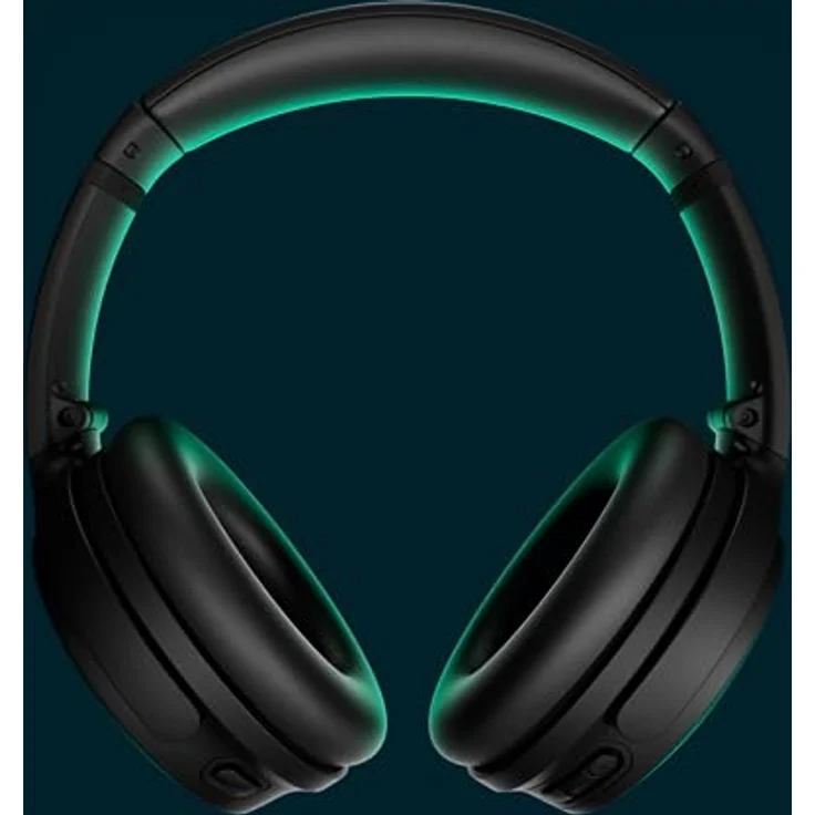 Bose QuietComfort Kabellose Kopfhörer mit Noise-Cancelling, Bluetooth Over-Ear-Kopfhörer, bis zu 24 Stunden Akkulaufzeit, Schwarz – Bild 2