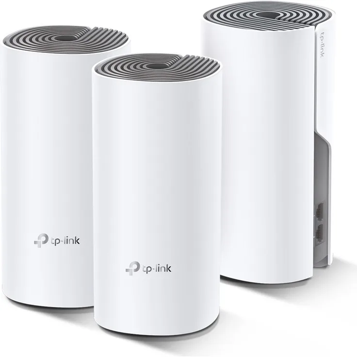 TP-Link Deco E4 (3-Pack), Mesh-WLAN-System AC1200, Dualband, nahtloses Roaming, optimale Abdeckung