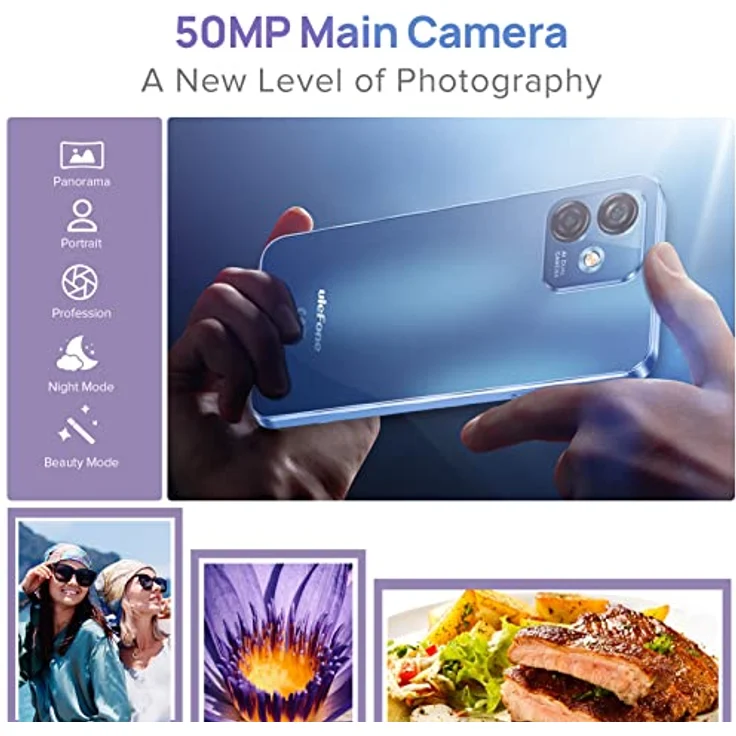 Ulefone RugOne Xever 7, Rugged Outdoor Smartphone mit 50 MP OIS Kamera, 12 GB RAM, 512 GB ROM, 120 Hz AMOLED Display, wechselbarem Akku (2 × 5550 mAh), IP68/IP69K, 5G – Bild 4