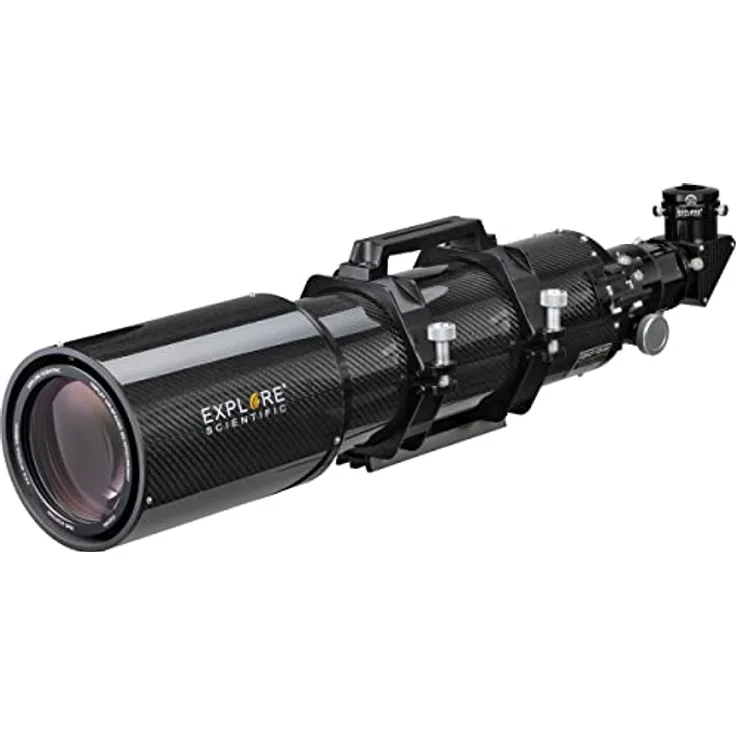 Explore Scientific Apochromatisches Teleskop 127mm Triplet APO Carbon Tubus f/7.5 mit HEXAFOC Okularauszug und Hybrid-Sucherschuh für Astrofotografie