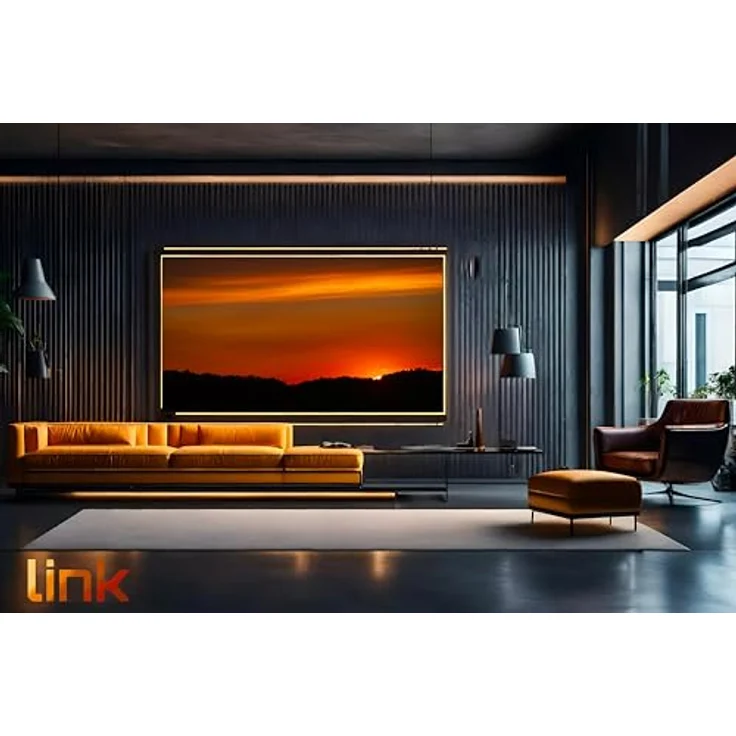 LINK Wandhalterung für Fernseher bis 60 kg, 37-70 Zoll VESA 400x600, Ultra-Slim Design mit 67 mm Wandabstand, neigbar 15° – Bild 2