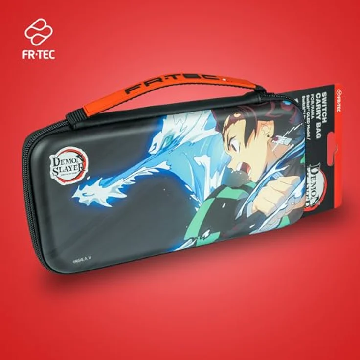 BLADE Switch Demon Slayer Premium-Tasche, Wasseratmung Zubehör mit Platz für 4 Spiele, Mehrfarbig – Bild 2