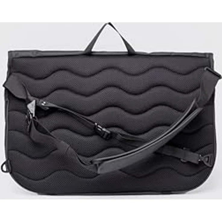 Sandqvist Stream Messenger, Laptop-Tasche mit 44 cm Fach, 100% Polyester, schwarz – Bild 4