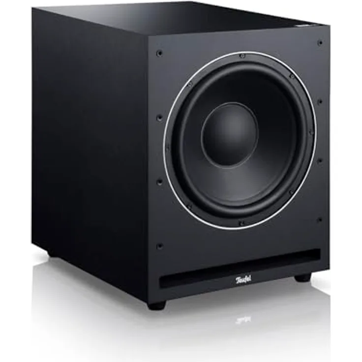 Teufel Aktiv-Subwoofer S 6000 SW - Mächtiger Subwoofer (optional kabellos), 300 mm Tieftöner, Frontfire-Prinzip - schwarz