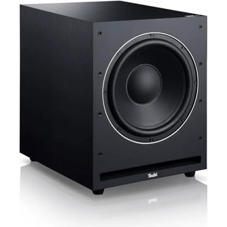 Teufel Aktiv-Subwoofer S 6000 SW - Mächtiger Subwoofer (optional kabellos), 300 mm Tieftöner, Frontfire-Prinzip - schwarz – Bild 1