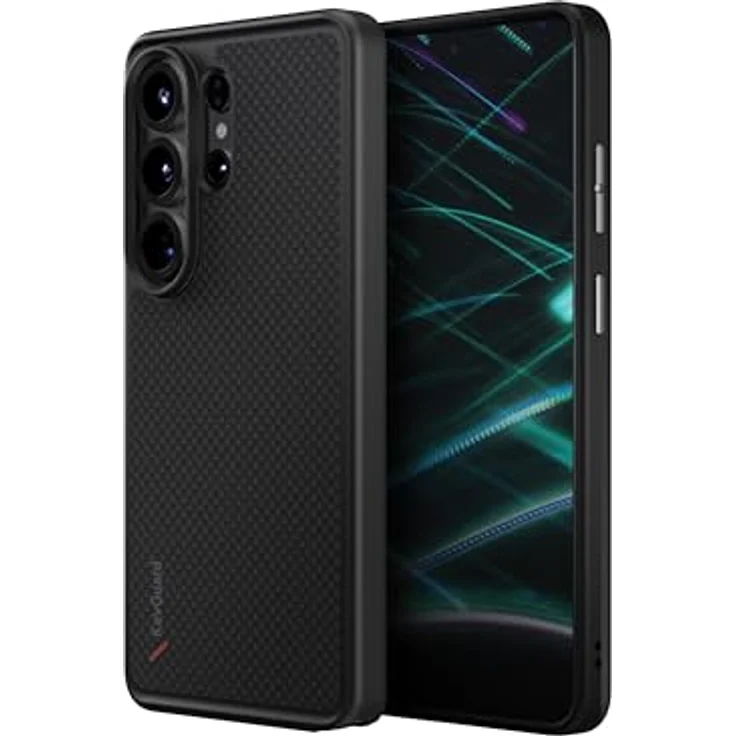 UNIQ Hybrid Galaxy S26 Ultra MAGCLICK Charging KEVA, Handyhülle in Carbon Black mit Magnet-Ladefunktion – Bild 1