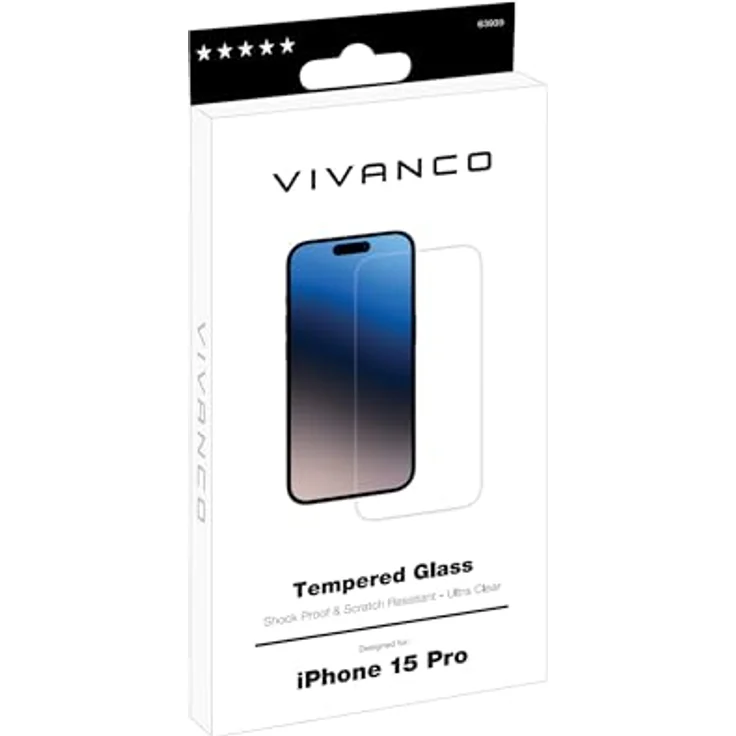 Vivanco 2DGLASVVIPH15P Displayschutzglas iPhone 15 Pro 1 St. 63939 – Bild 3