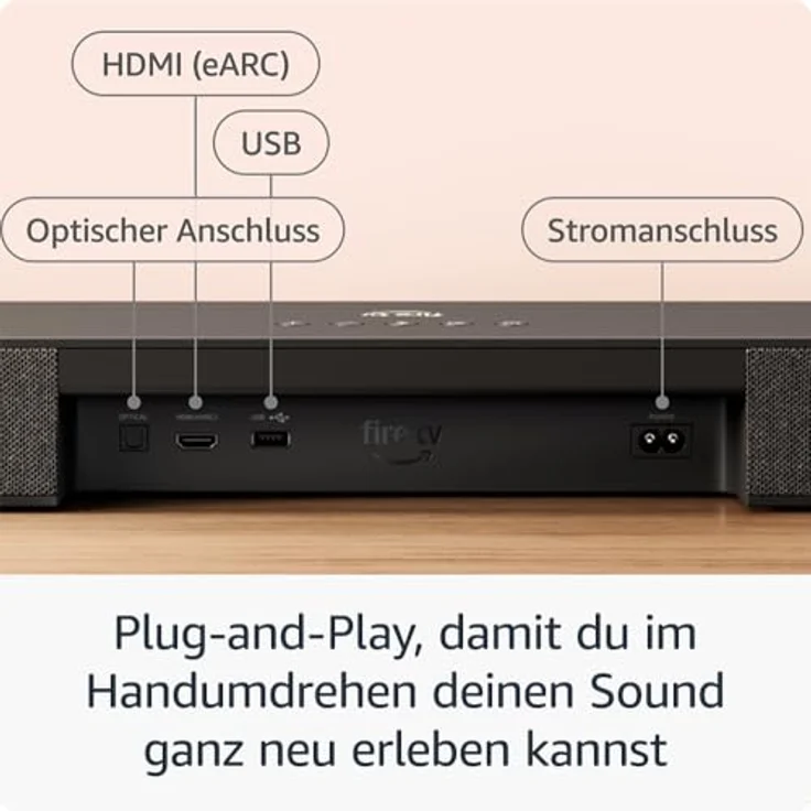 Amazon Fire TV-Soundbar Plus | 3.1-Kanal-Sound, Dolby Atmos, DTS:X, ideal für Dialoge | 2024 – Bild 5