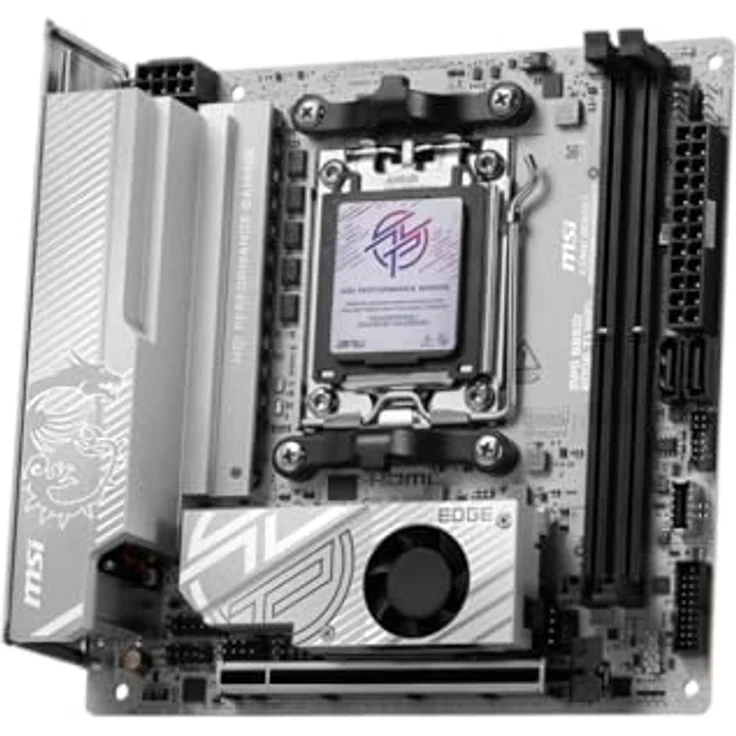 MSI B840M GAMING PLUS WIFI6E, mATX Mainboard mit AM5 Sockel, DDR5, 256 GB RAM, 2.5 Gigabit Ethernet, weiß – Bild 2