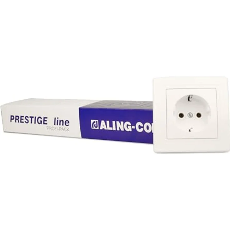ALING-CONEL Weiß (RAL 9003) 20sets, Schutzkontakt Steckdose Unterputz, VDE-Zertifiziert, einfache Montage – Bild 3
