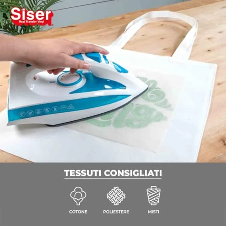 Siser Metal Flexfolie, Schnittbreite 30 cm, grüne Textiltransferfolie mit gebürstetem Metall-Effekt – Bild 4