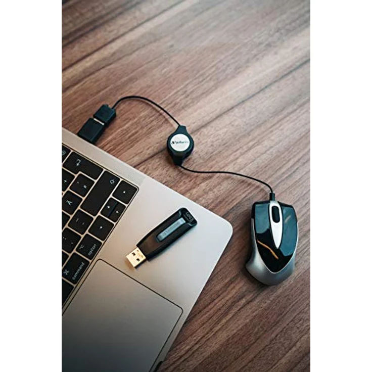 Verbatim Store 'n' Go V3 USB-Stick 256 GB, Stick mit USB 3.0 und SuperSpeed Schnittstelle, Schiebemechanismus - schwarz – Bild 3