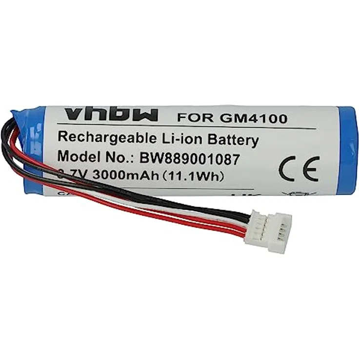 vhbw Akku kompatibel mit Datalogic Gryphon GM4100-BK-D910, GM4100-HC-433, GM4100-HC-910, GM4130 Barcodescanner POS (3000mAh, 3,7V, Li-Ion)
