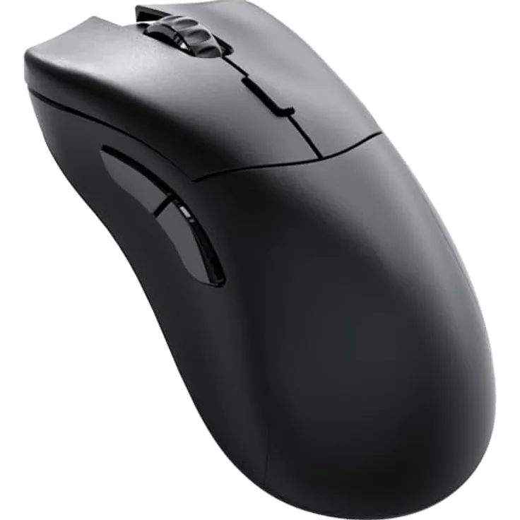 Glorious Gaming Model D 2 PRO 4K/8K Wireless Gaming Mouse – 2,4 GHz drahtlos, 4K/8K-Abruf, 100 Mio. Klicks, 62 g, Lange Akkulaufzeit, Sensor mit 26K DPI, ergonomisch, 6 Tasten, PTFE-Füße – Schwarz
