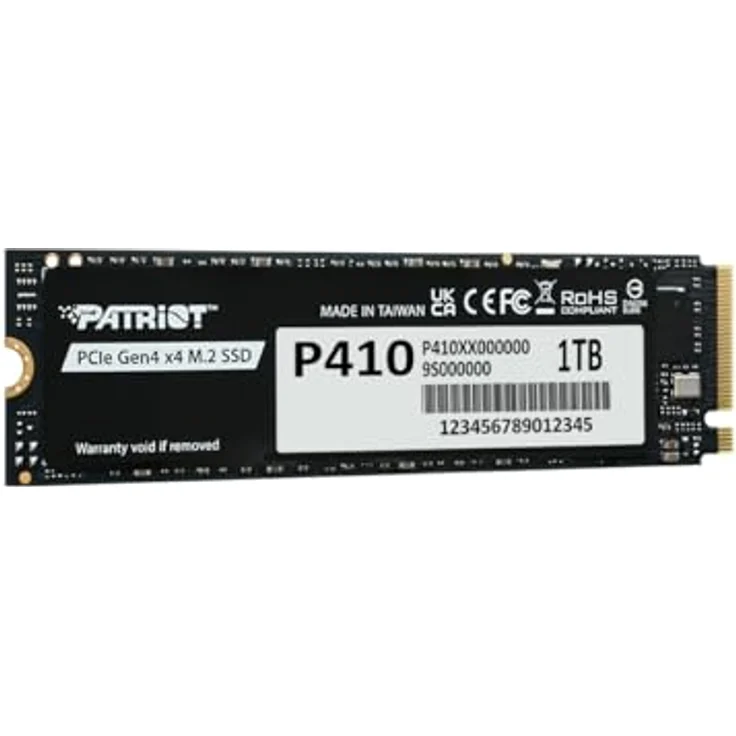 Patriot SSD P410 1TB M.2 PCIe 4.0, Leserate bis 5000 MB/s, Schreibrate bis 4500 MB/s, NVMe, hohe Zuverlässigkeit – Bild 2