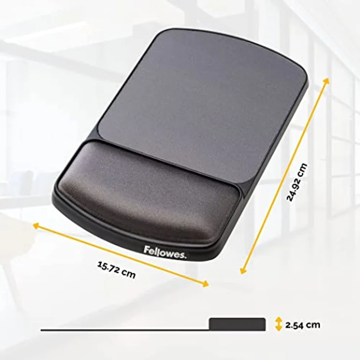 Fellowes Höhenverstellbare Handgelenkauflage mit Mauspad Graphit – Bild 4