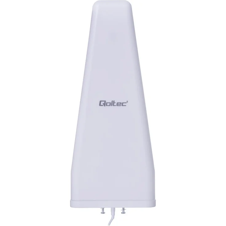 Qoltec 57032 Antenne 5G LTE DUAL, 14 dBi für Außenbereich, sMA-Stecker, weiß