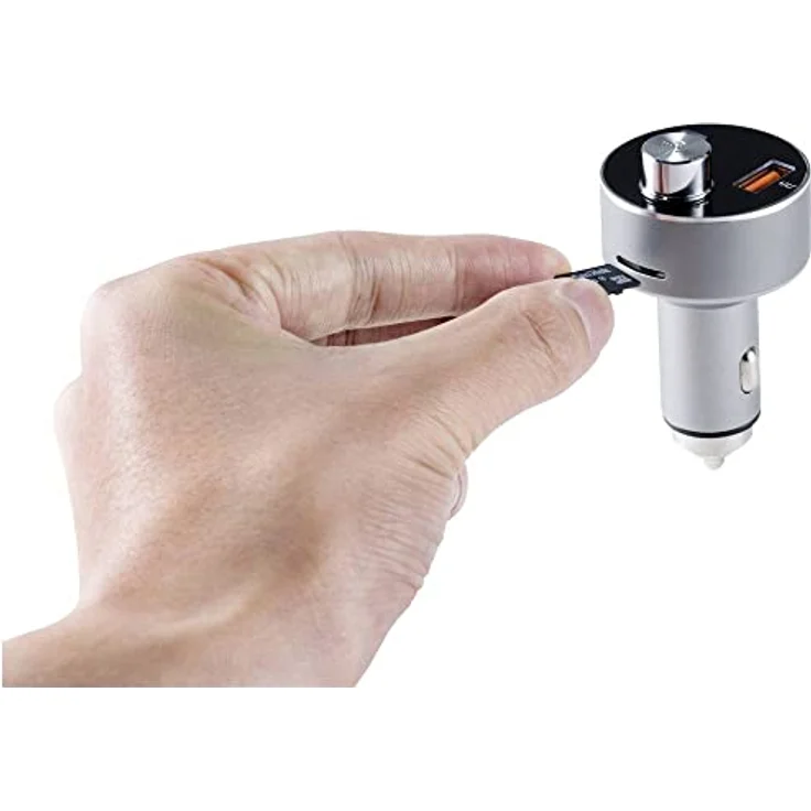 Renkforce RF-CAR-100, Bluetooth® FM Transmitter mit Freisprechfunktion, Micro-SD-Kartenslot und 2x USB-A Anschluss – Bild 4