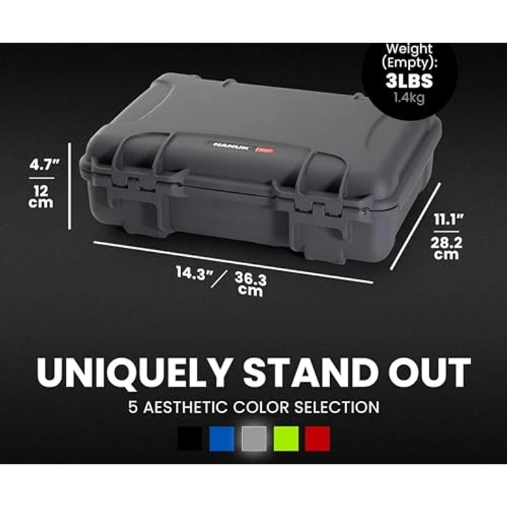 Nanuk Case w/foam 910-1007 anthrazit – Bild 5
