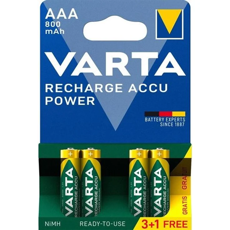 Varta Accu Power AA/HR6, wiederaufladbare Batterie mit 2100 mAh Kapazität, 2er Pack