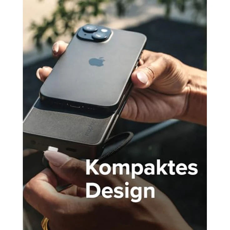mophie essentials powerstation 10K, 10000 mAh Powerbank mit USB-C und USB-A Anschlüssen, Schwarz – Bild 6