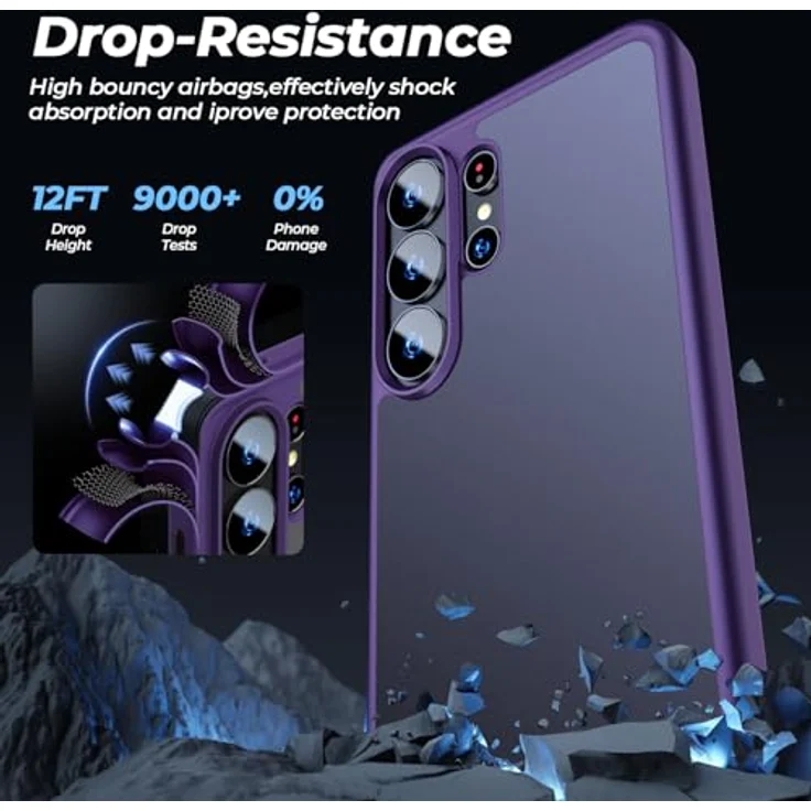 U Ultimate24Style Premium Hülle für Samsung Galaxy S26 Ultra – Robust, stoßfest, kratzfest & mit 360° Airbag-Technologie (Purple) – Bild 5