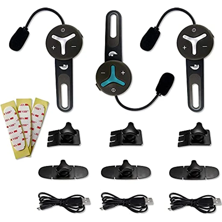 BuddyChat Buddy Chat Trio Bluetooth-Kopfhörer (bis zu 1000m Reichweite, Gegensprechanlage für bis zu 3 Teilnehmer) – Bild 5
