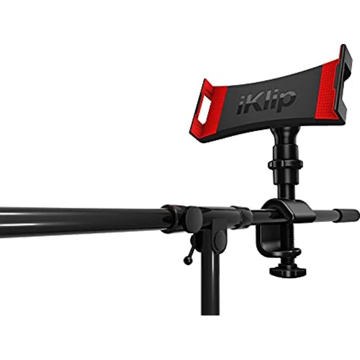 IK Multimedia iKlip 3 - Universalständer auf Mikrofonständer für Tablets von 7''bis 12,9'' mit oder ohne Schutz, Zubehör für Mikrofonständer, Befestigungsständer für iPad – Bild 3