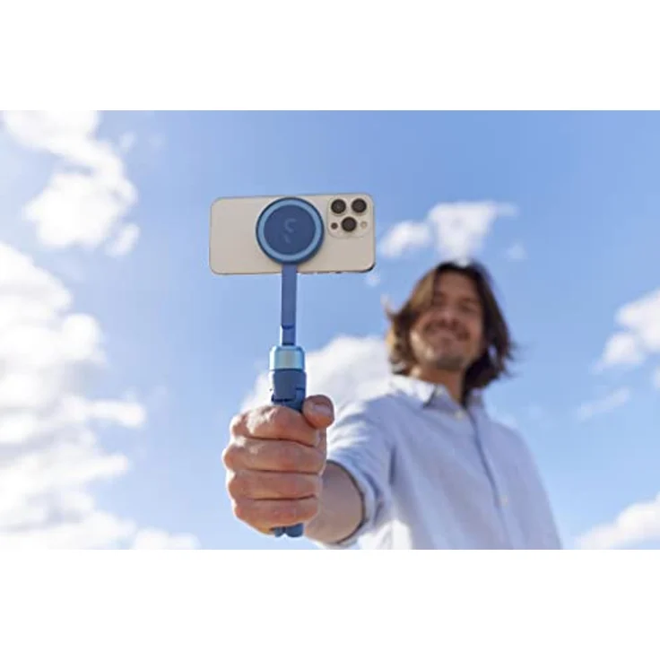 ShiftCam SnapPod – Video-Selfie-Stick und Stativ – Magnetische Halterung lässt sich an jedem Telefon befestigen – neigbares Design (Kreiderosa) – Bild 5