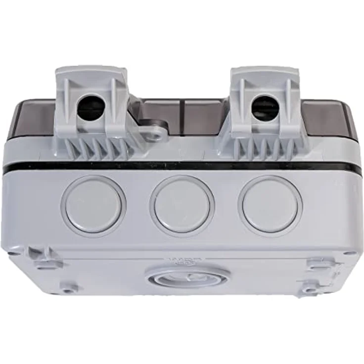 Grafner Gartensteckdose IP44 Wetterfest Außensteckdose mit Sicherheitsverschlüssen, 1-Stück, Wasserdicht, Feuchtraum geeignet – Bild 6