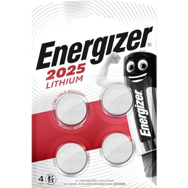 Energizer CR2025 Batterien, Lithium Knopfzelle, 4 Stück – Bild 2