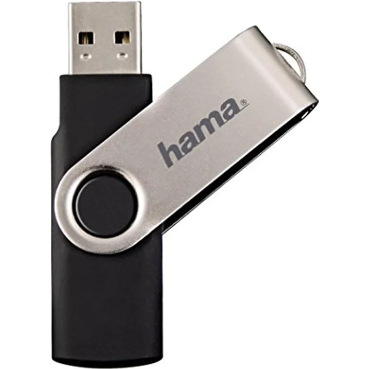 Hama 16GB USB-Stick USB 2.0 Datenstick (10 MB-s Datentransfer, mit Öse zur Befestigung am Schlüsselring, Speicherstick, Memory Stick aus Metall, geeignet für Windows-MacBook) silber – Bild 5
