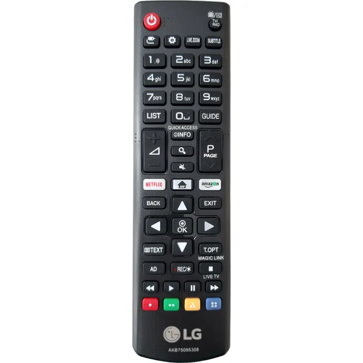 LG Fernbedienung AKB75095308 für LG Smart TV UJ Serie mit Netflix & Amazon Video Direkttasten, original