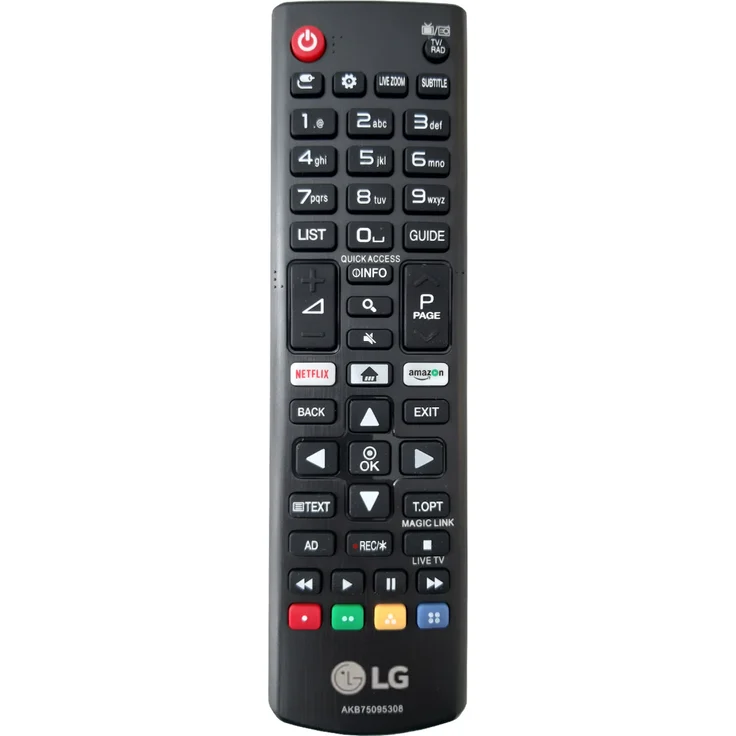 LG Fernbedienung AKB75095308 für LG Smart TV UJ Serie mit Netflix & Amazon Video Direkttasten, original