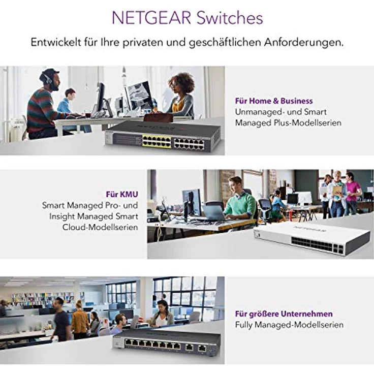 Netgear GS324 Switch 24 Port Switch Gigabit Ethernet (LAN Switch für Desktop- oder Rack-Montage, Plug-and-Play, energieeffizient, lüfterloses Gehäuse für leisen Betrieb) – Bild 5
