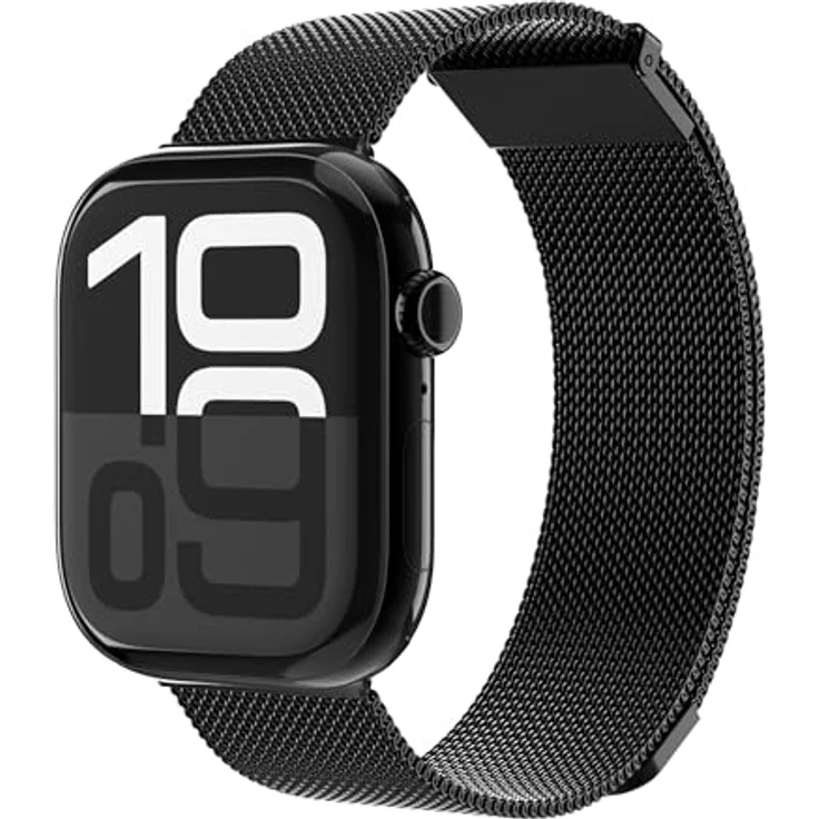 Vonmählen Milanese Loop 2 Armband für Apple Watch 40 | 41 | 42 mm, Schwarz, versandkostenfrei – Bild 1