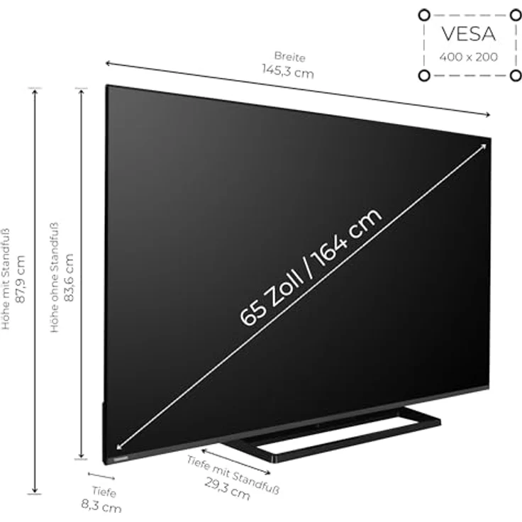 Toshiba 65 Zoll Fernseher Fire TV 65UF3F63DAZ, 4K UHD, HDR Dolby Vision, Triple-Tuner, Alexa Built-In, Sound by Onkyo – Bild 2