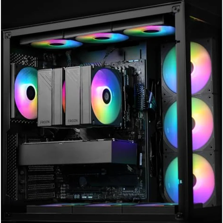 ID-Cooling FROZN A620 PRO SE ARGB, CPU Luftkühler mit max. 25 dBA, variabler Lüftergeschwindigkeit 300-2000 RPM, Schwarz – Bild 6