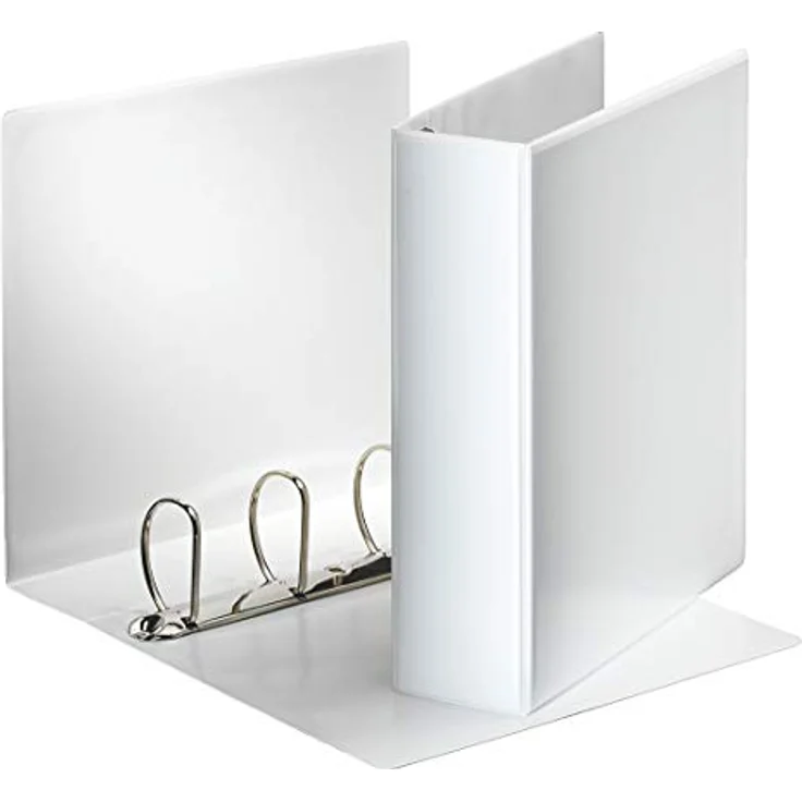 ESSELTE Präsentationsordner, Ringbuch A4 in weiss mit 4-Ring-Comi-D-Mechanik – Bild 2