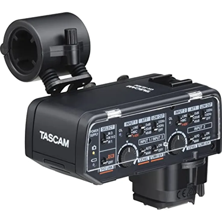 Tascam XLR-Mikrofonadapter Canon Kit für Spiegellose Kameras (CA-XLR2D-C)