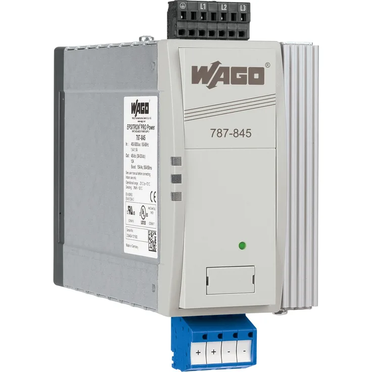 Wago 787-845, 480 W PC Netzteil mit TopBoost- und PowerBoost-Technologie, grau