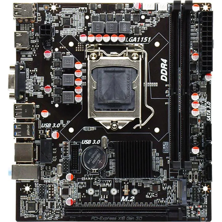 Douself DDR4 H310B4 Computer-Motherboard LGA1151 CPU-Unterstützung 64G Dual Channel Dual M.2-Schnittstelle Realtek 100 Mbit USB3.0 SATA3.0 All-Solid-KondensatorenErfahrung