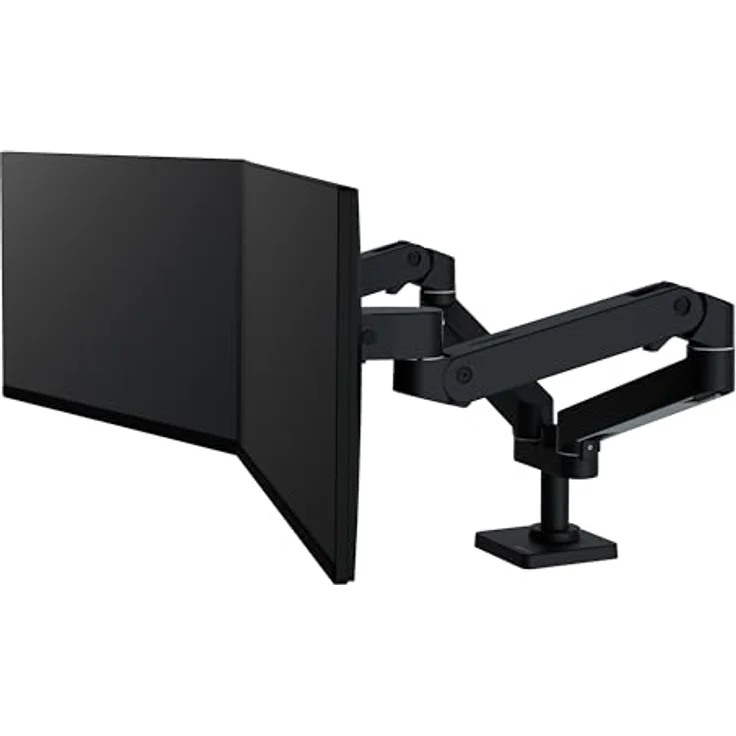 Ergotron LX Pro 45-686-292 Flachbildschirm-Tischhalterung, 68,6 cm (27"), höhenverstellbar, schwarz – Bild 3